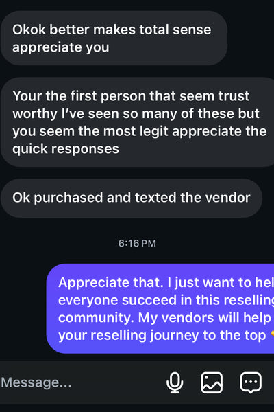 Customer proof